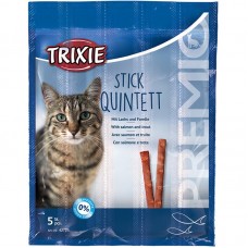 Ласощі для котів Trixie Cat Premio Quadro-Sticks Salmon & Trout 5х5 г
