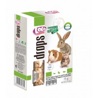 Ласощі для гризунів Lolo Pets Дропси Йогурт 75 г