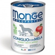 Влажный корм для собак Monge (Монж) Dog Fruit Monoprotein Rabbit & Apples 0.4 кг