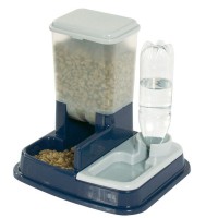 Поилка кормушка для собак Flamingo Water+Feed Bowl 37х32х36 см