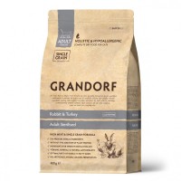 Сухий гіпоалергенний корм для котів Grandorf (Грандорф) Rabbit & Turkey Adult Sterilized 0.4 кг