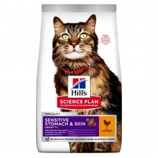 Сухой корм для котов Hill's (Хиллс) Science Plan Feline Sensitive Stomach & Skin Chicken 0.3 кг