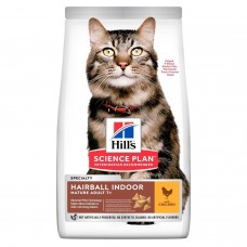 Сухий корм для котів Hill's (Хіллс) Science Plan Feline Hairball & Indoor Mature Adult 7+ Chicken 1.5 кг