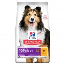 Сухой корм для собак Hill's (Хиллс) Science Plan Adult Sensitive Stomach & Skin Medium Chicken 14 кг