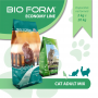 Сухой корм для кошек с курицей и рыбой Bio Form (Био Форм) Cat Adult Mix 20 кг