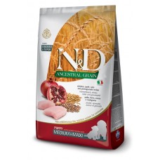 Сухий корм для цуценят Farmina (Фарміна) N&D Low Grain Puppy Medium & Maxi Chicken & Pomegranate 12 кг