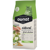 Сухий корм для котів Ownat (Овнат) Classic Hairball Chicken 4 кг