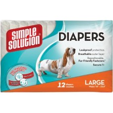 Памперси для собак великих порід Simple Solution Disposable Diaper Large 12 шт.