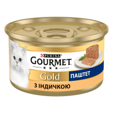 Вологий корм для котів Purina Gourmet Gold Pate with Turkey 85 г