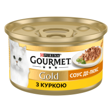 Вологий корм для котів Purina Gourmet Gold Deluxe Sauce with Chicken 85 г