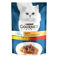 Вологий корм для котів Purina Gourmet Perle Duo Chicken & Beef 85 г