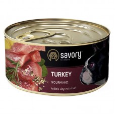 Вологий корм для собак Savory Dog Gourmand Turkey 200 г