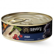 Вологий корм для котів Savory Cat Gourmand Fish 100 г