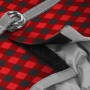 Шлея, "Шотландка красная", ОГ 24-27 см, ОШ 18-20 см, XS1, WAUDOG Clothes c QR