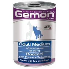 Влажный корм для собак Gemon Dog Wet Medium Adult Tuna & Salmone 415 г
