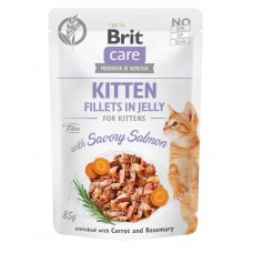 Вологий корм для кошенят Brit Care Cat Pouch Kitten Salmon 85 г