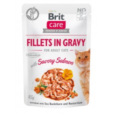 Вологий корм для котів Brit Care (Бріт Кеа) Cat Pouch Salmon 85 г