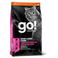 Сухий беззерновий корм для котів та кошенят GO! Skin + Coat Chicken 7.3 кг