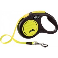 Поводок-рулетка Flexi Neon лента M (5 м; до 25 кг)