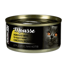 Вологий корм для котів Animall Cat Chicken Mousse 80 г