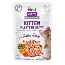 Влажный корм для котят Brit Care (Брит Кеа) Cat Pouch Kitten Turkey 85 г