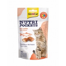 Лакомство для кошек GimCat (Джимкет) Nutri Pockets & Salmon & Omega 3/6 60 г