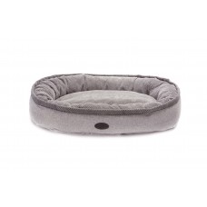 Лежак для собак Harley & Cho Donat Soft Touch Gray L 100х70 см