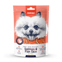 Ласощі для собак Wanpy (Ванпі) Soft Salmon & Fish Skin Bites 100 г
