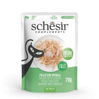 Вологий корм для котів Schesir (Шезір) Cat Chicken & Seabass 70 г