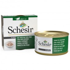 Вологий корм для котів Schesir Cat Tuna & Chicken 85 г