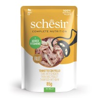 Вологий корм для котів Schesir (Шезір) Cat Tuna & Chicken 85 г