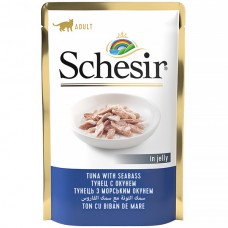Вологий корм для котів Schesir (Шезір) Cat Tuna & Seabass 85 г