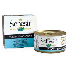 Вологий корм для котів Schesir (Шезір) Tuna With Squid 85 г