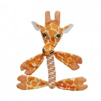 Іграшка для собак Jolly Pets Flatheads Giraffe Orange 12 см