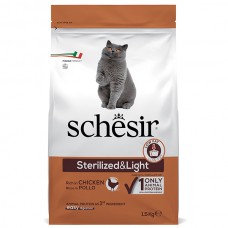 Сухий корм для котів Schesir (Шезір) Cat Sterilized & Light Chicken 1.5 кг