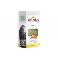 Вологий корм для котів Almo Nature HFC Cat Natural Chicken & Salmon 55 г