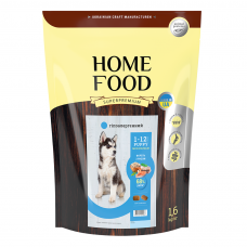 Сухий корм для щенят Home Food Dog Puppy Medium & Maxi Trout & Rice 1.6 кг