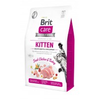 Сухой беззерновой корм для котов Brit Care (Брит Кеа) Cat GF Kitten HGrowth & Development 2 кг