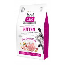 Сухой беззерновой корм для котов Brit Care Cat GF Kitten HGrowth & Development 2 кг