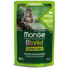 Влажный корм для котов Monge (Монж) Cat Cinghiale Sterilised 85 г