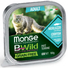 Вологий корм для котів Monge Cat Paté terrine Merluzzo 100 г