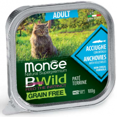 Вологий корм для котів Monge Cat Paté terrine Acciughe 100 г