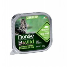 Вологий корм для котів Monge Cat Paté terrine Sterilised Cinghiale 100 г