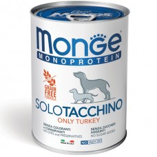 Вологий корм для собак Monge Dog Solo Tacchino 0.4 кг