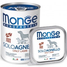 Вологий корм для собак Monge Dog Solo Agnello 0.4 кг