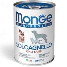 Вологий корм для собак Monge Dog Solo Agnello 0.4 кг