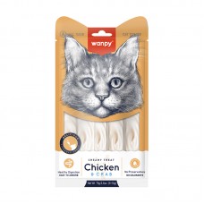 Лакомство жидкое для котов Wanpy (Ванпи) Creamy Lickable Treats Chicken & Crab 70 г