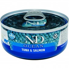 Влажный корм для котов Farmina N&D Ocean Tuna & Salmon Adult 70 г