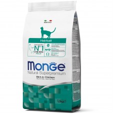 Cухий корм для котів Monge (Монж) Cat Hairball Adult Chiсken 1.5 кг