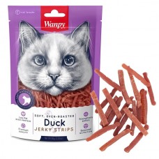 Ласощі для котів Wanpy Cat Soft Duck Jerky Strips 80 г